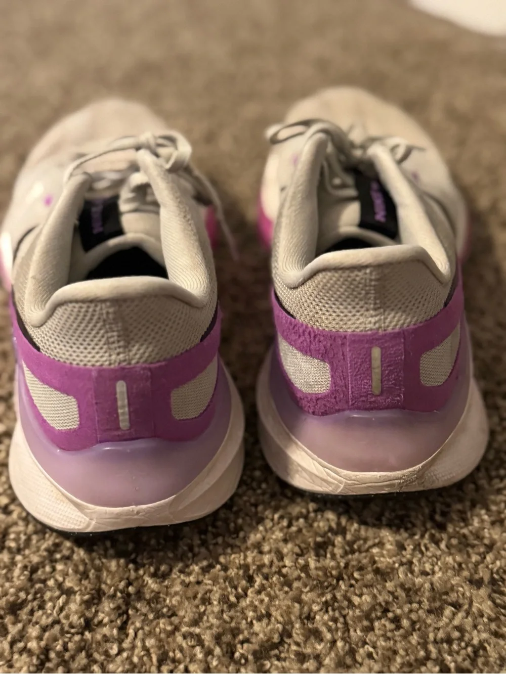 Nike Women’s Athletic Running Shoes in Gray, Purple and Black
